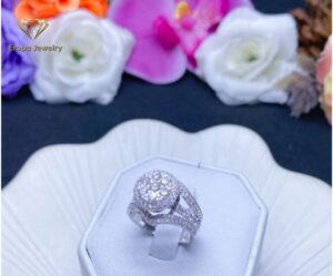 Cincin Model Bulat Kombinasi Listring Membentuk Segitiga
